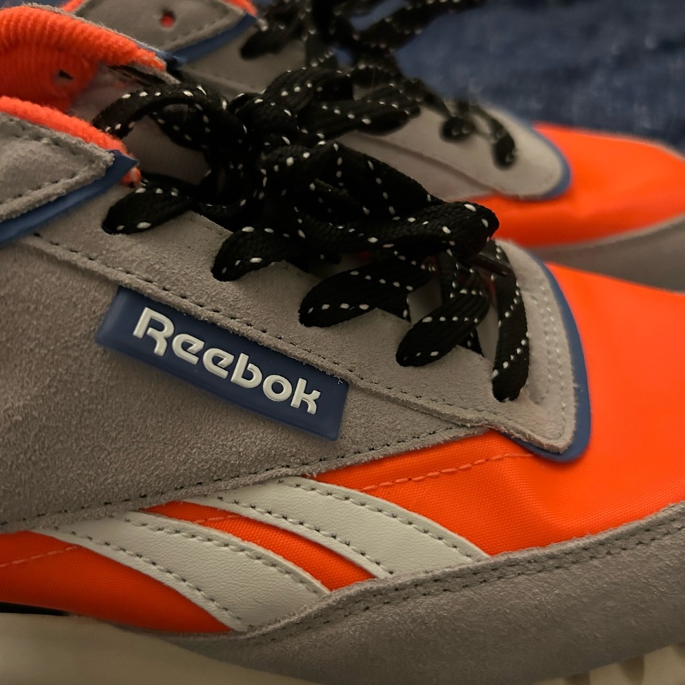 Men's Reebok Orange and Grey Sneakers